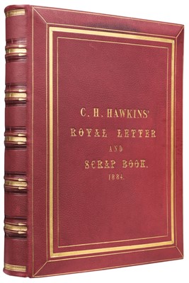 Lot 409 - Royalty Scrap Album. C. H. Hawkins' Royal Letter and Scrapbook, 1884