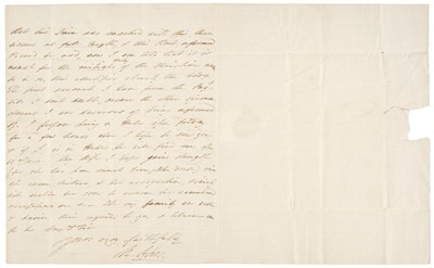 Lot 284 - Battle of Waterloo. Autograph Letter Signed, ‘Tho. Draper’, Ostend, 25 June 1815