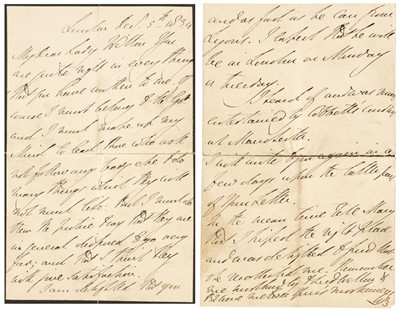 Lot 315 - Wellesley (Arthur, 1769-1852). Autograph Letter Signed, ‘W’, London, 5 December 1834