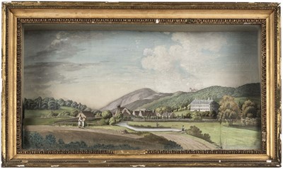 Lot 13 - German Panoramas. A group of five hand-painted layered views, circa 1810