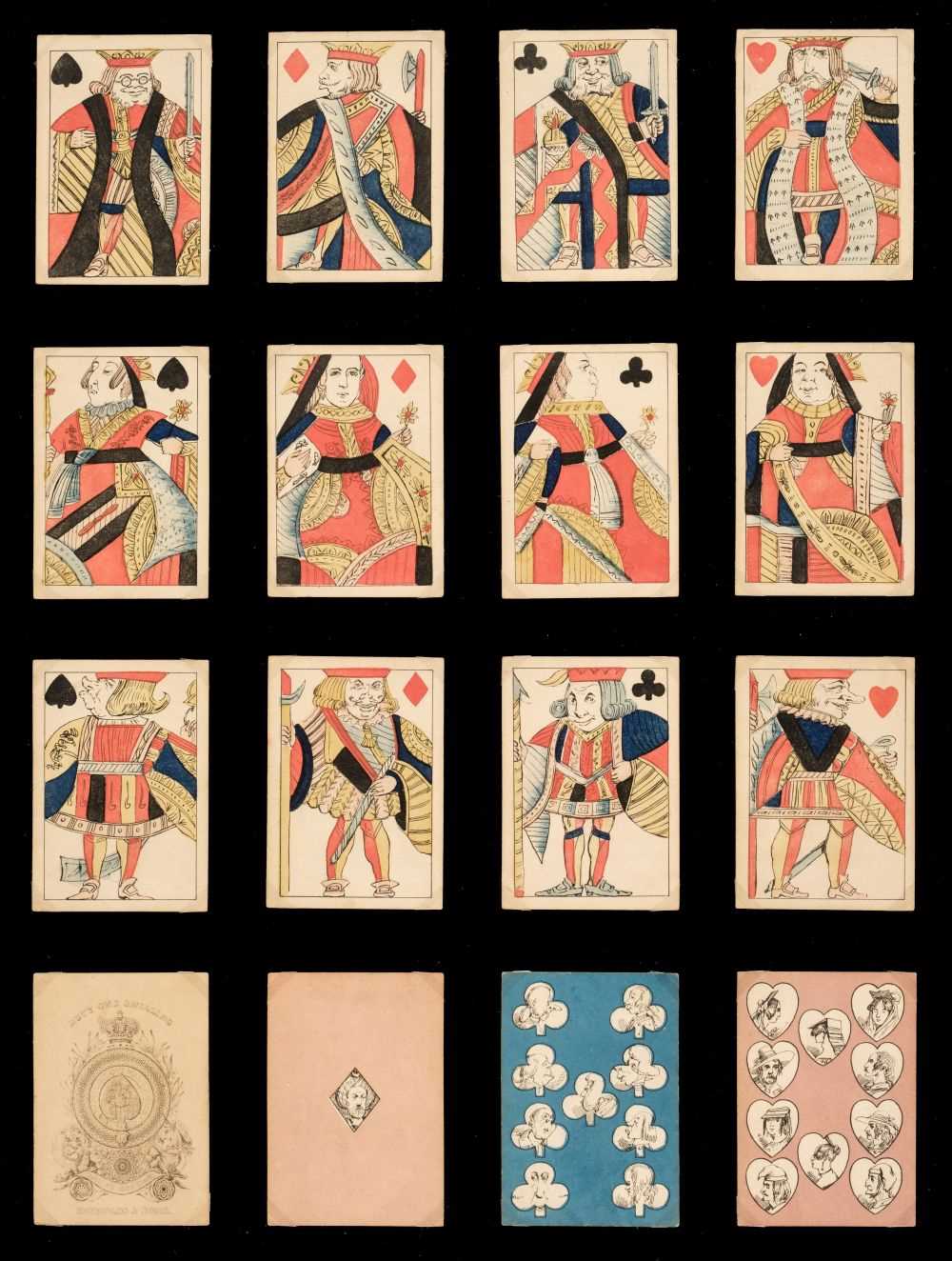 Lot 262 - English playing cards. Crowquill Transformation pack, Reynolds & Sons, circa 1850