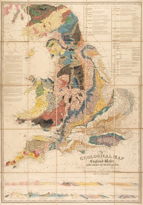 Lot 89 - England & Wales. Walker (J. & C.), A Geological Map..., 1837