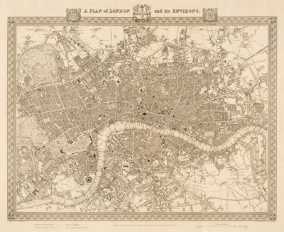 Lot 111 - London. Walker (J & C), A Plan of London and its Environs, circa 1830