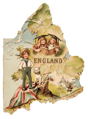 Lot 421 - Shape book. England and Ireland, by M.G., Castell Brothers, printed in Bavaria, circa 1890