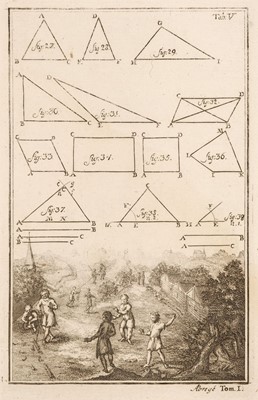 Lot 220 - Hermann (Jacob). Abrege des Mathematiques pour l'usage de sa Majeste Imperiale, 2 vols. in one, 1728