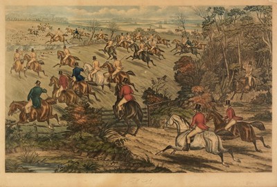 Lot 162 - Hunt (Charles). Set of Four Fox Hunting engravings [L. Brall & Sons, circa 1875]