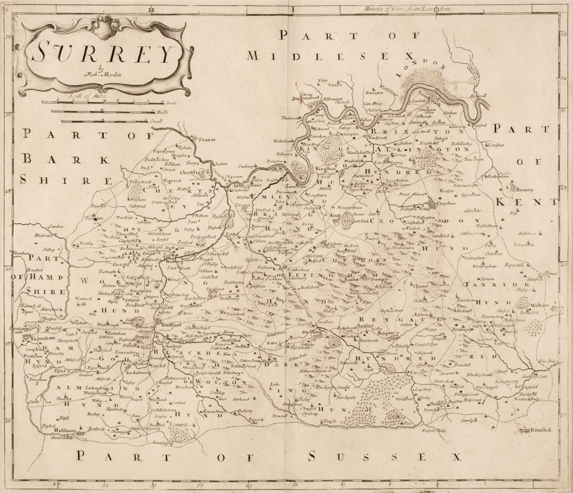 Lot 113 - Maps. A collection of 33 British maps, 17th - 19th century