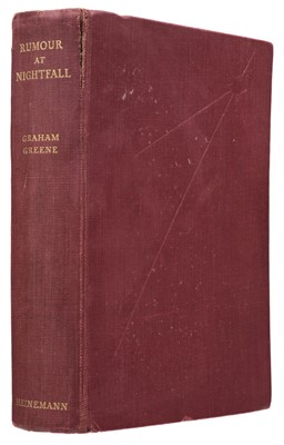 Lot 734 - Greene (Graham). Rumour at Nightfall, 1st edition, London: Heinemann, 1931