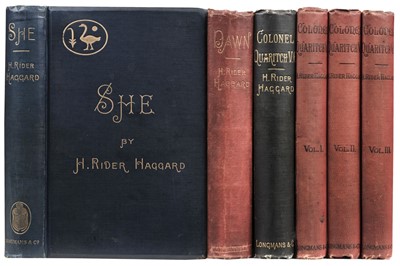 Lot 567 - Haggard (H. Rider). She, A History of Adventure, 1st edition, 1887