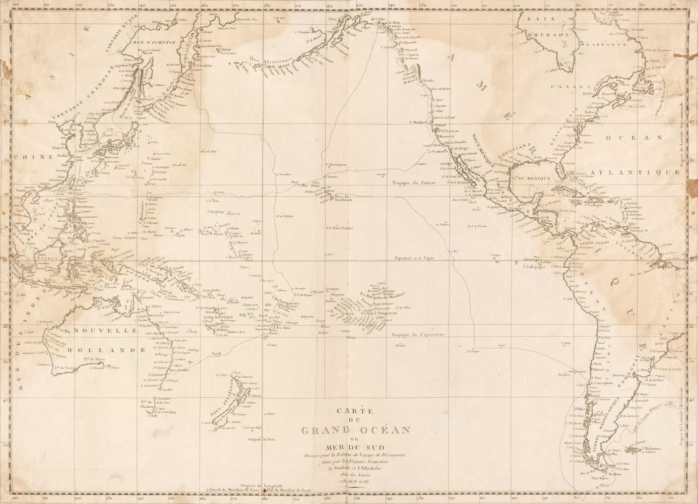 Lot 105 - La Perouse (Comte Jean de). Atlas du Voyage de la Perouse,  circa 1799