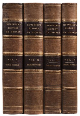 Lot 33 - Hutchins (John). The History and Antiquities of the County of Dorset, 4 volumes, 3rd ed., 1861