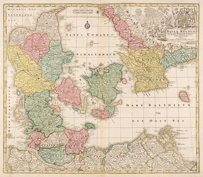 Lot 81 - Denmark. A collection of 40 maps, 17th - 19th century
