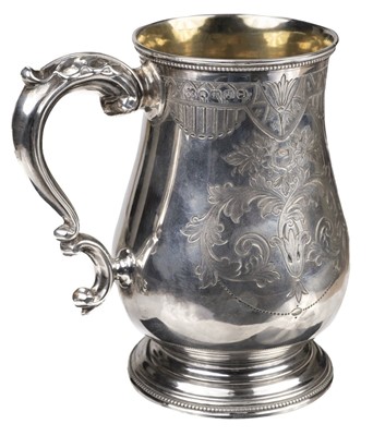 Lot 490 - Silver. A Victorian silver mug, Josiah Williams & Co, Exeter 1875