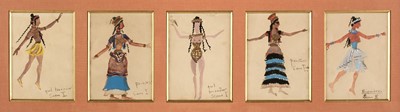 Lot 363 - Lambert (Isabel, 1912-1992). Five costume designs for the ballet Tiresias, circa 1950/51