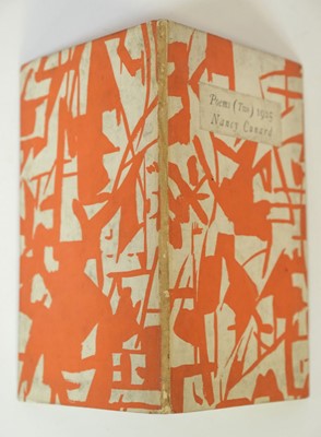 Lot 707 - Cunard (Nancy). Poems (Two) 1925, limited edition, 1930