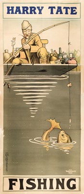 Lot 670 - Robinson (William Heath, 1872-1944). Harry Tate, Fishing, circa 1921, colour lithograph poster