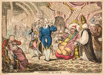 Lot 147 - Gillray (James). Visiting the Sick, H. Humphrey, July 18th 1806