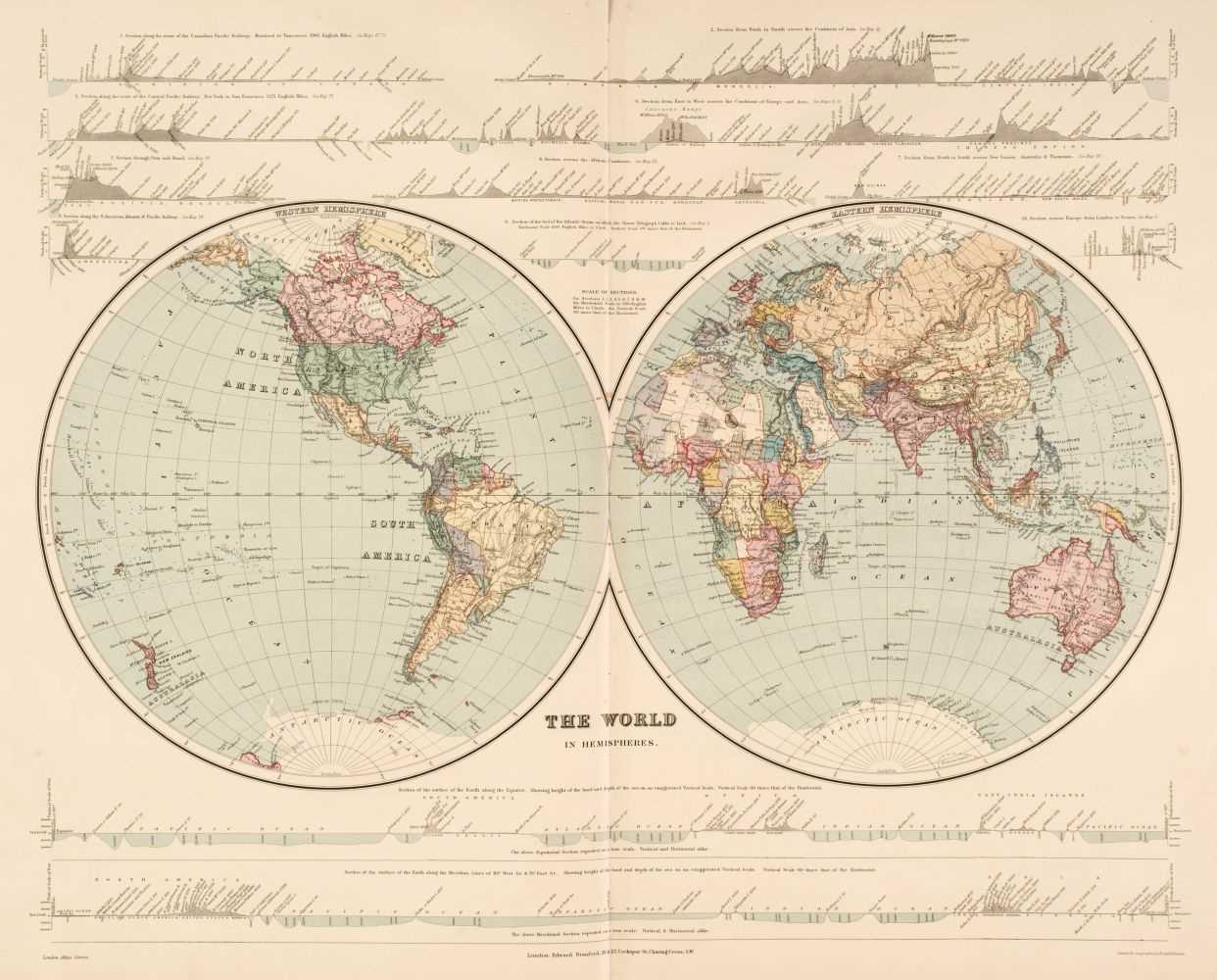 Lot 21 - Stanford (Edward). Stanford's London Atlas of Universal Geography, 2nd issue, 896