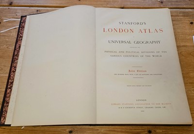 Lot 21 - Stanford (Edward). Stanford's London Atlas of Universal Geography, 2nd issue, 896