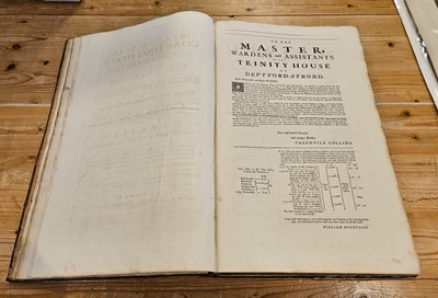 Lot 32 - Greenville Collins (Captain). Great Britain's Coasting Pilot..., William Mount & Thomas Page, 1744