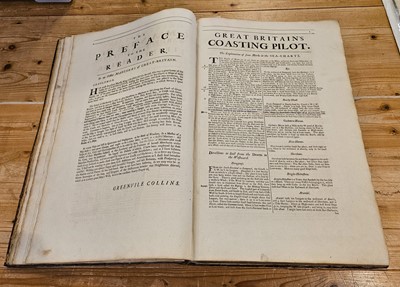 Lot 32 - Greenville Collins (Captain). Great Britain's Coasting Pilot..., William Mount & Thomas Page, 1744