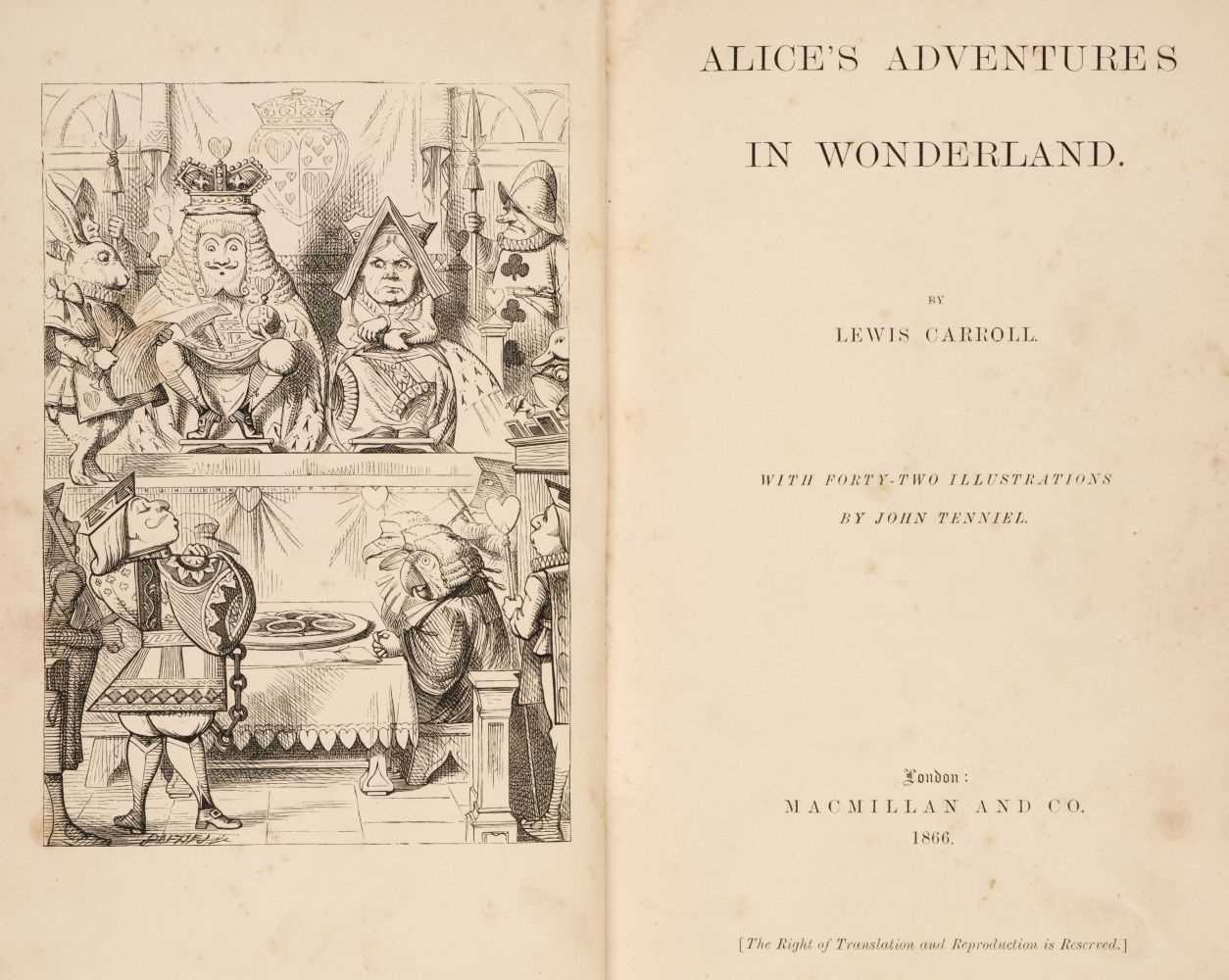 Lot 508 - Carroll (Lewis). Alice's Adventures in
