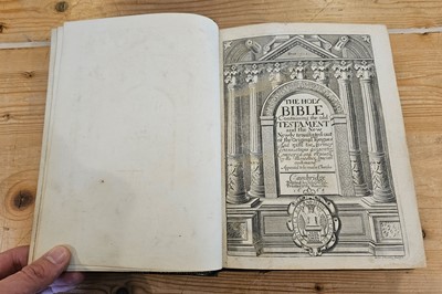 Lot 210 - Bible [English]. The Holy Bible containing the Old Testament and the New, Cambridge, 1668