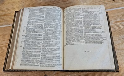 Lot 210 - Bible [English]. The Holy Bible containing the Old Testament and the New, Cambridge, 1668