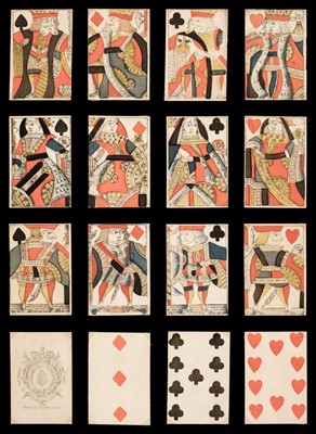 Lot 275 - English playing cards. Standard pattern type I, Gibson & Gisborne, circa 1780