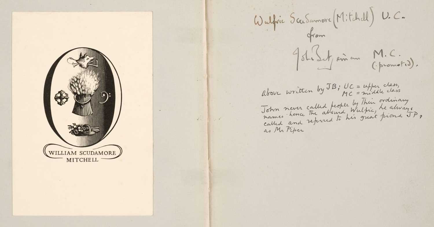 Lot 692 - Betjeman (John, 1906-1984). Continual Dew, A Little Book of Bourgeois Verse, 1st edition