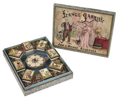 Lot 425 - Board game. L'Ange Gabriel, jeu de bonne aventure, Paris: L.S., illustrated by Ludovic, circa 1891