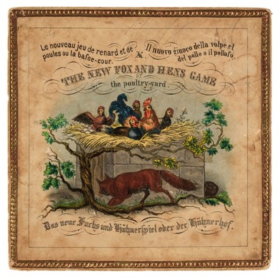 Lot 426 - Board game. The New Fox and Hens Game or the poultry-yard, circa 1840