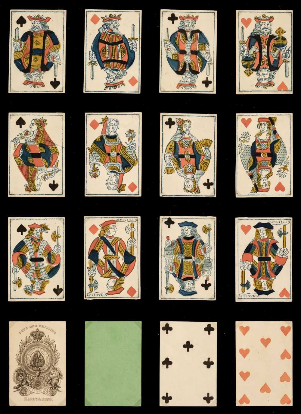 Lot 264 - English playing cards. French-style deck, Hardy & Sons, circa 1840