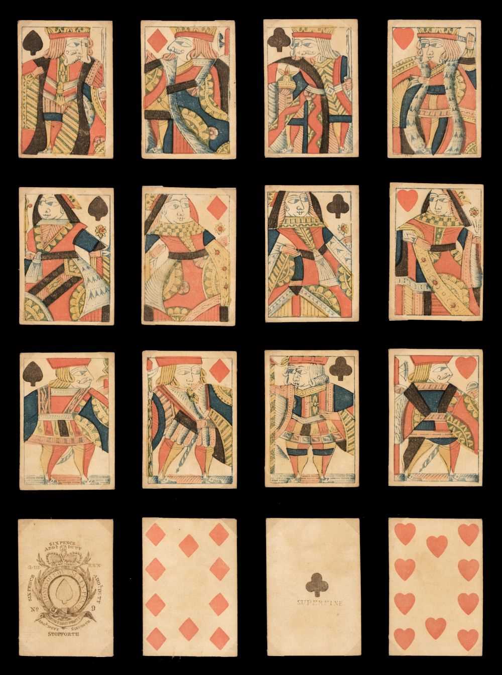 James Stopforth Lot 362 - English playing cards. Standard pattern type