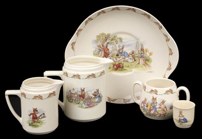 Lot 455 - Royal Doulton. Bunnykins, 1937-75, collection of illustrated chinaware