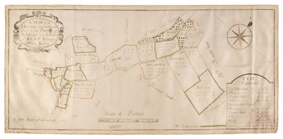 Lot 90 - Estate Plan. Bowra (John), A Map of the Hole Farm..., in the County of Kent..., 1757