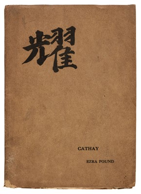 Lot 794 - Pound (Ezra). Cathay, 1st edition, 1915