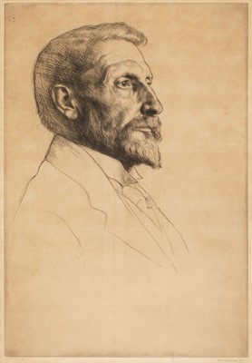 Lot 600 - Strang (William, 1859-1921). Portrait of Sir Henry Rider Haggard, 1911