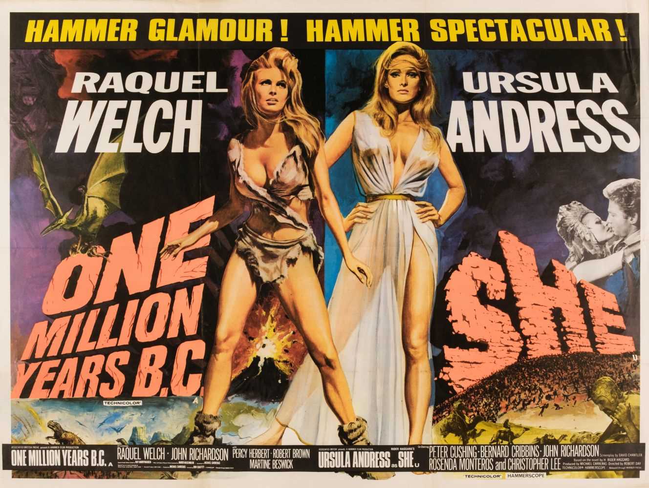 Lot 605 - One Million Years B.C. / She, 1968