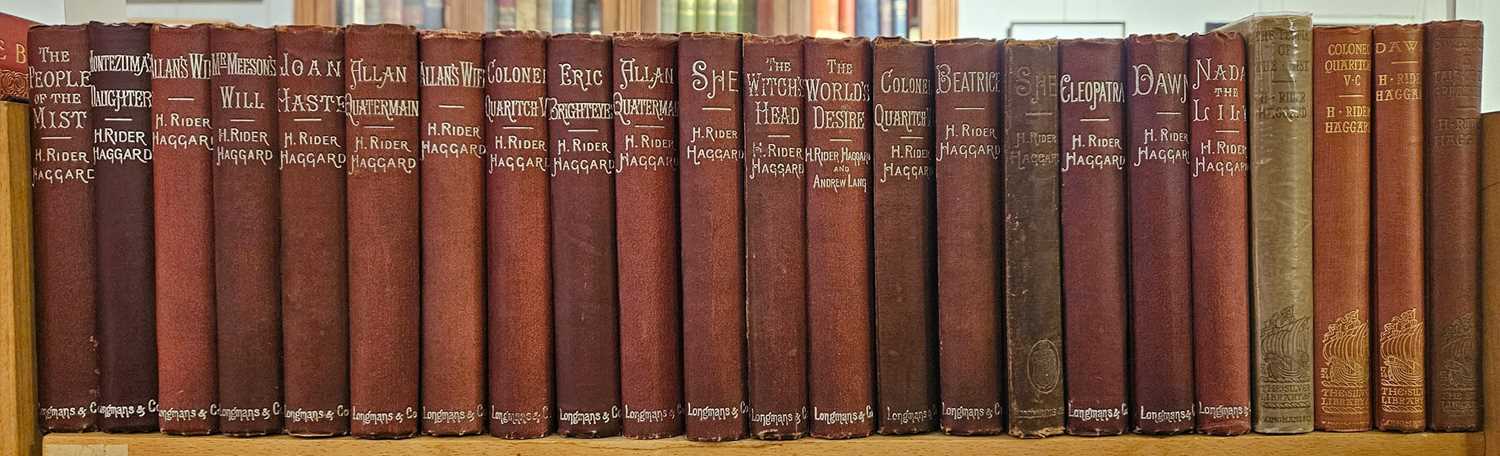 Lot 579 - Haggard (H. Rider). The Works, 19 volumes, London: Longman's Silver Library, 1888-1898