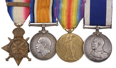 Lot 14 - Four: Chief Petty Officer C.A.W. Mather, Royal Naval Division
