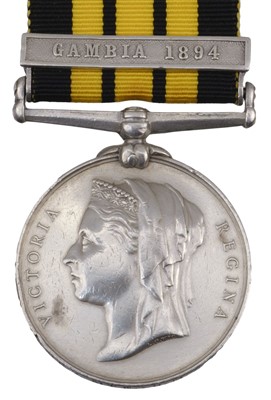 Lot 119 - East and West Africa Medal 1887-1900, 1 clasp (E.T. Howe, Armr's  Mte., H.M.S. Satellite