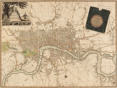 Lot 89 - London. Laurie & Whittle (publishers), A New Map of London, November 8th. 1800