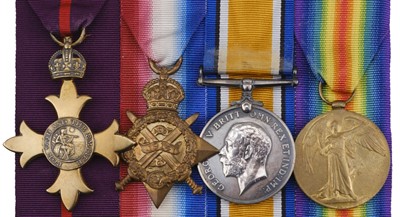 Lot 58 - O.B.E. medal group to Wing Commander A.G. Belfield, Royal Air Force, late Devonshire Regiment