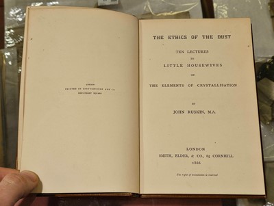 Lot 194 - Ruskin (John). The Ethics of the Dust, 1st edition, 1866