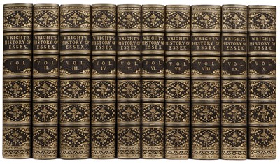 Lot 193 - Wright (Thomas). The History and Topography of the County of Essex, 2 vols. in 10, 1865