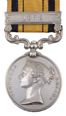 Lot 152 - South Africa 1877-79, 1 clasp, 1878 (1231. Pte W. Harvey, 80th Foot.)