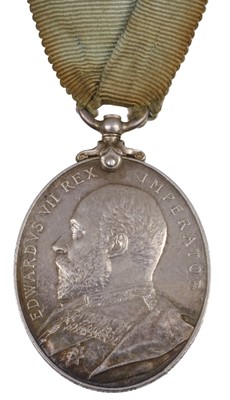 Lot 144 - Militia Long Service & G.C. Medal, E.VII.R. (6522 Pte R. Nixon. 5/Rl. Fus.)