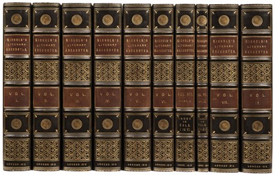 Lot 103 - Nichols (John). Literary Anecdotes of the Eighteenth Century, 9 volumes, 1812-15