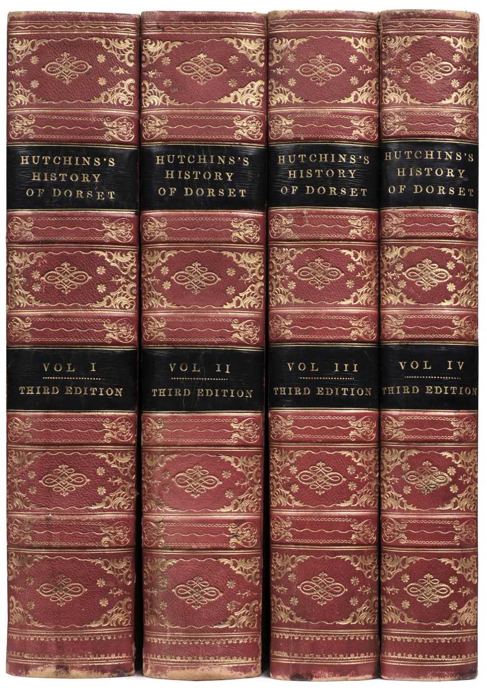 Lot 184 - Hutchins (John). The History and Antiquities of Dorset, 4 volumes, 3rd edition, 1861-73